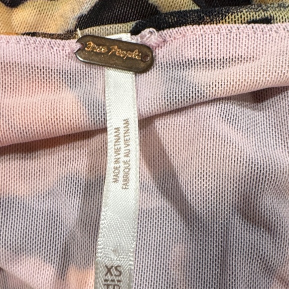 Free People Multicolor Tie-Shoulder Crop Top - Picture 8 of 8